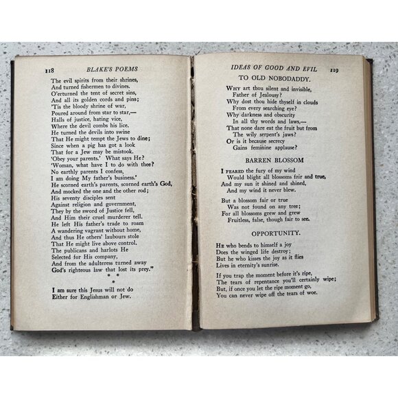 Poems Of William Blake Edited By William Butler Yeats Hardcover 1927 The Modern - Picture 8 of 12
